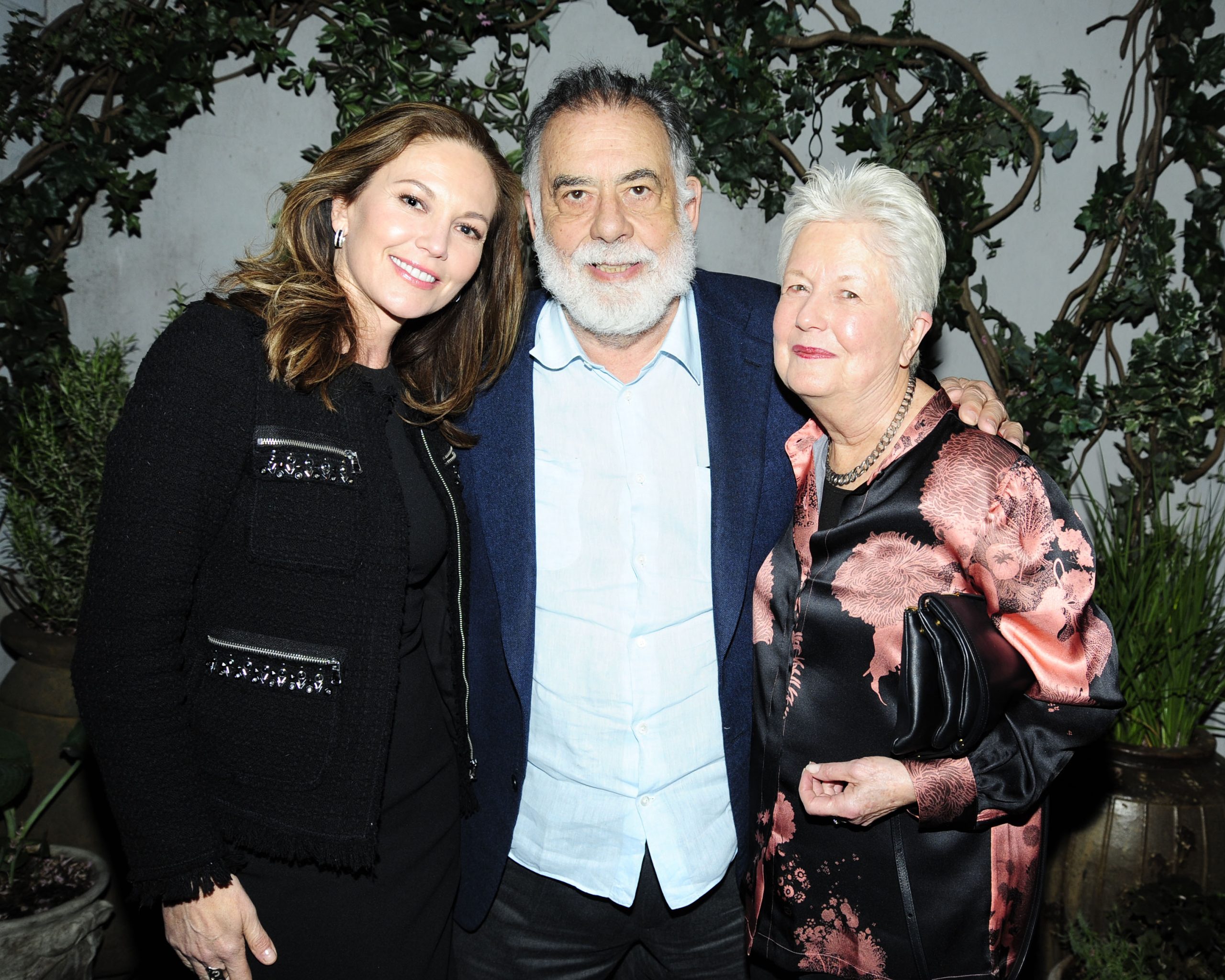 Francis Ford Coppola and Eleanor Coppola with Diane Lane at a screening of Eleanor’s Paris Can Wait